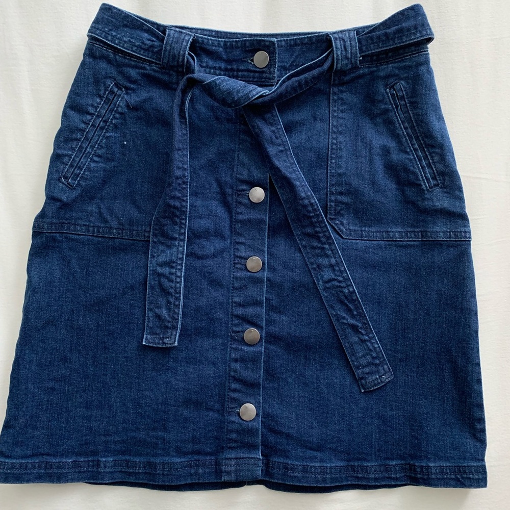 HIGH WAISTED JEAN SKIRT